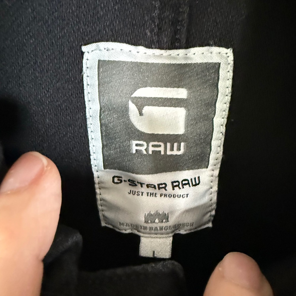 G-STAR RAW A Crotch Sweat 3D Crop Slim Fit Black Blazer Men Large - Picture 7 of 11